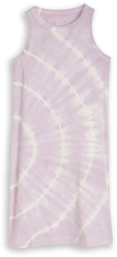 Tom Tailor - Minijurk met batikpatroon - Maat 176 - soft lilac tie dye