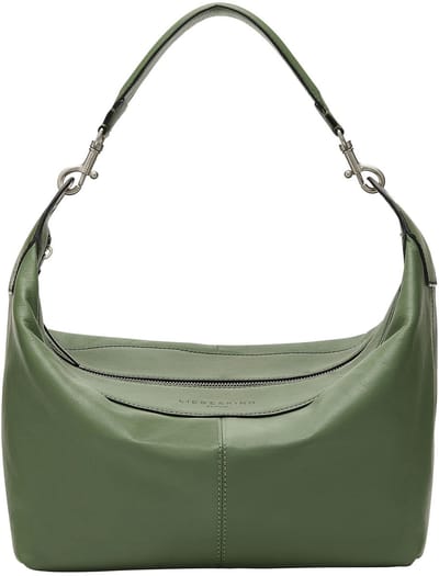 LIEBESKIND BERLIN Leren schoudertas Liza Hobo Palm Green groen