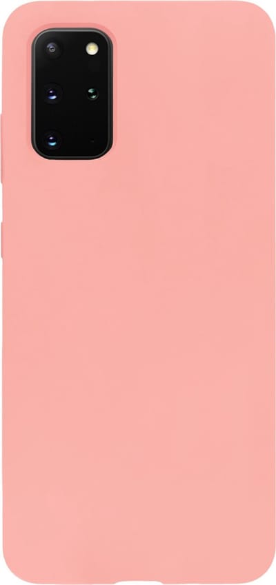 BMAX Siliconen hard case hoesje geschikt voor Samsung Galaxy S20 Plus - Hard Cover - Beschermhoesje - Telefoonhoesje - Hard case - Telefoonbescherming - Peach