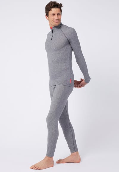 Damart - Heren-T-shirt met rits Comfort Thermolactyl 4 - Heren - Grijs - (86-93) S