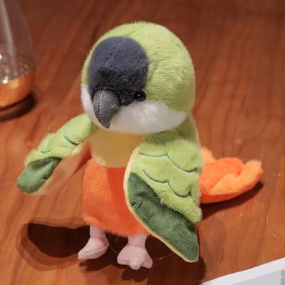 Marionnette à main perroquet oiseau mignon Poupée douce en peluche moelleuse Cosplay Peluche Drôle Éducatif Jouet pour bébé Jeu Perruche Calopsitte Kawaii