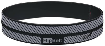 FlipBelt Classic Reflective - Running belt - Zwart - L