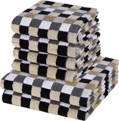 Cawö Sonstiges 4 X handdoek 2 X douchehanddoek - in set 6 pack Lifestyle