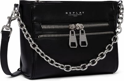 REPLAY Handtas Schoudertas Handbag Black Zwart