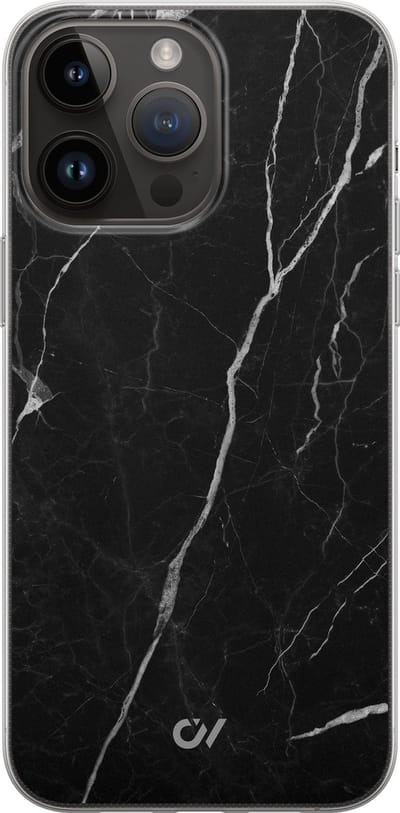 Hoesje geschikt voor Apple iPhone 14 Pro Max - Marble Noir - - Zwart - Apple - Casevibes