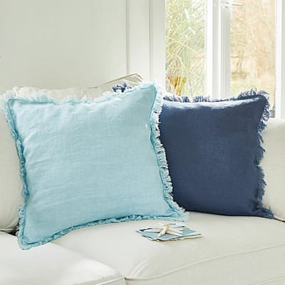 LOBERON Kussenhoes set van 2 Quebo turquoise/blauw