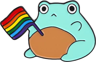 Pride pin broche - Kledingspeld pad met pride vlag - Regenboog vlag - Clothes pin - LHBTIQA+