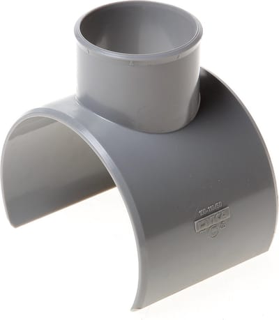 Dyka Zadelstuk PVC grijs 110 x 50mm