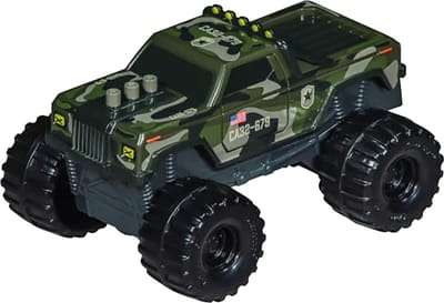 Carrera Speelgoedvoertuig - Monster Truck -Camouflage- - Groen - Key Rr in Schaal 1:64 Terugtrekauto