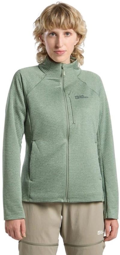Jack Wolfskin Taiga Full Zip Eucalyptus Fleece Jack Dames
