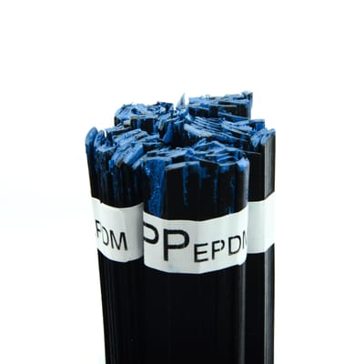 Rosfix Kunststoflasdraad Strip - PP Zwart 100 g - 12 mm Strip, 42 cm Draad, Smeltpunt 260–330°C
