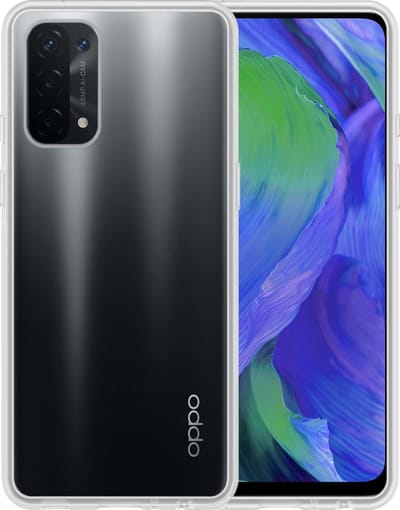 Hoesje - Geschikt voor OPPO A54 5G - Sterk & Shockproof - Siliconen Case - Hoes Cover - Telefoonhoes - Transparant