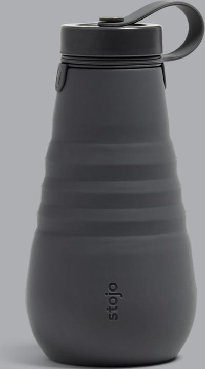 Stojo Drinkfles Carbon Siliconen 590 Ml Antraciet