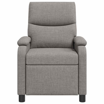 vidaXL - Recliner - Taupe - Stof