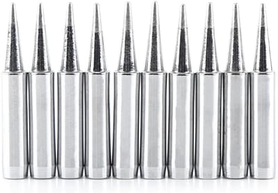 10 PCS Vervangende Soldering Iron Tips - Solder Tips voor 936 - 937 - 938 - 969 - 8586 - 852D Soldering Station