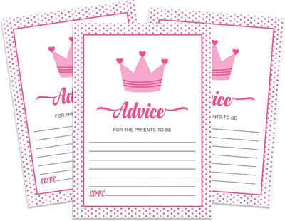 50 Advieskaarten Babyshower - Leuke Spelletjes en Activiteiten voor Meisjesfeest