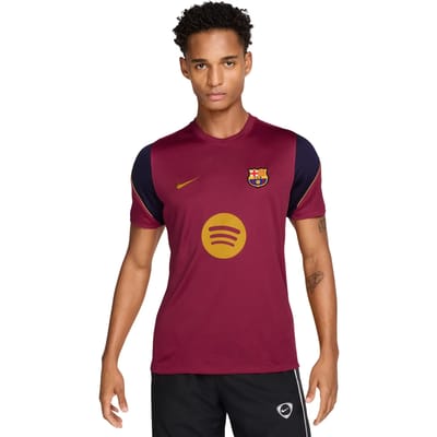 Nike Dri-FIT voetbaltop met korte mouwen voor heren FC Barcelona Strike - Rood- Heren, Rood S