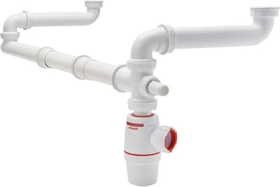 Witte Afvoerset voor Wastafel met Siphon