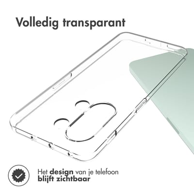Accezz Hoesje - Geschikt voor OnePlus Nord 3 - Clear Backcover - Transparant