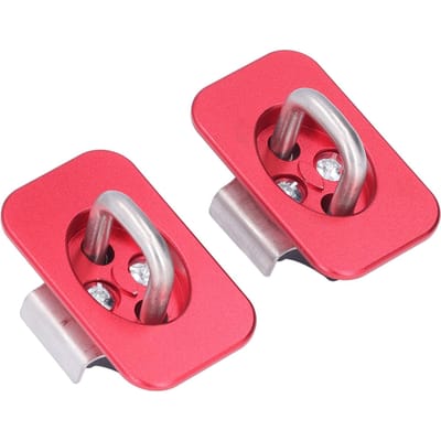 2 stuks Laadbak Vastzetpunten Zijwand Lading Ankers 1000 Pond Capaciteit Vervanging voor F150 F250 F350Rood