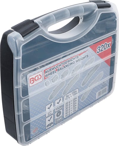 BGS Assortiment balanceergewichten 320 delig