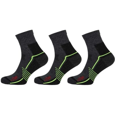STAPP Wandelsokken Quarter - Active Outdoor Bamboe - 3 paar - Donkergrijs - Maat 35/38