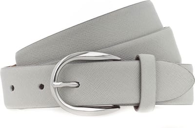 Vanzetti Leren Riem Classics 30mm Cambered Leather Belt W100 Grey Grijs