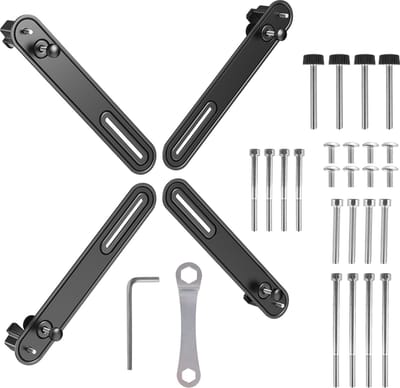 Maclean MC-990 - VESA Adapter - Adapter voor schermen zonder gaten in VESA-standaard 17"-32", 10kg max - Zwart
