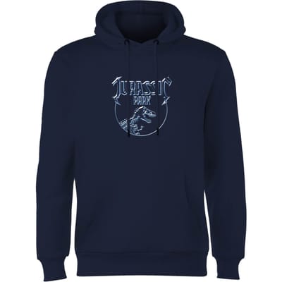 Jurassic Park Logo Metal Hoodie - Blauw - S