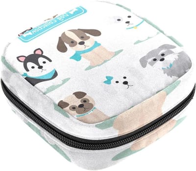 Maandverband opbergtas - Periode kit - Persoonlijke hygiëne - Zachte fluwelen stof - 17x17x12 cm - Meerkleurig