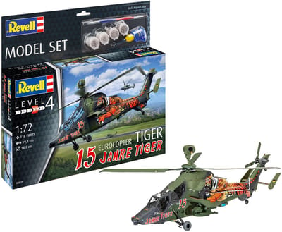 Revell Modelbouwpakket Militaire voertuigen - 63839 Eurocopter Tiger - 15 Years Tiger - Model Set Plastic - 1:72 - Modelbouw