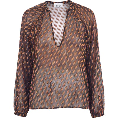 Niu - Blusa - 480655 - Fantasia Ocra