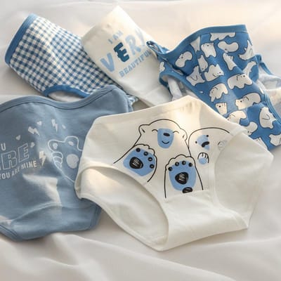 5 Pièces/Kit Adorable Sous-vêtement Lapin Culottes en Coton Pour Femmes Imprimé Filles Slip Lingerie Sexy Féminine Pantalon Court Doux Respirant Sans Couture L&5pcs