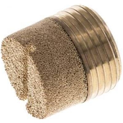 G3/8'' Gesinterd Brons Compact Cilindrisch Pneumatisch Geluiddemper [2 Stuks]