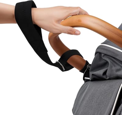 Verstelbare Handgreep voor Kinderwagens, Rollators en Tassen - Zwart, Duurzaam en Comfortabel