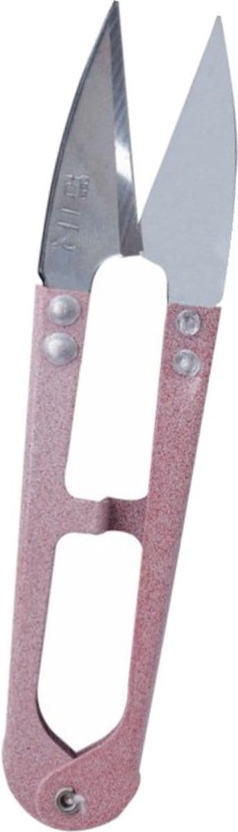 Fako Bijoux® - Sieraden Schaartje - Schaar Voor Sieraden Maken - Naaidoos Schaartje - Kruidenschaar - Stofschaar - Bloemensnijder - Bonsai Schaar  - 10.5cm - Roze