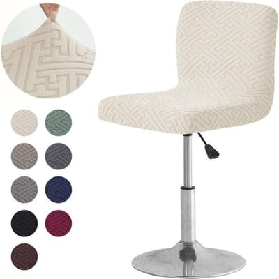 Nieuwe Barstoelhoes Thuis Hotel Bar Lage Rug Hoge Krukhoes Elastische Stofhoes Draaistoelhoes 35*35*30cm