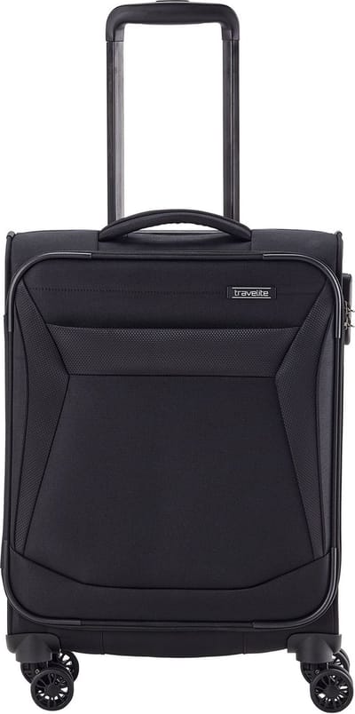 travelite Chios 4W Trolley Black Zwart 56cm