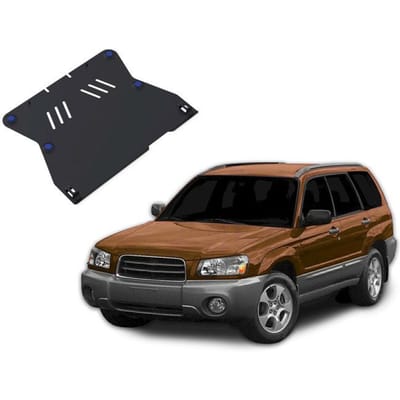 Protection Sous Moteur - J&J Automotive - Subaru Forester 2003-2008 - Acier - Épaisseur 2mm - Noir