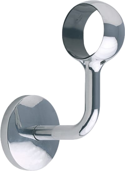 Kordo - Steun voor handrail in roestvrij staal - Chroomafwerking