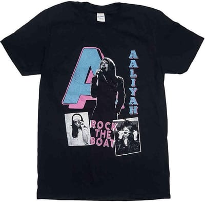 Aaliyah - Rock The Boat Heren T-shirt - XL - Zwart