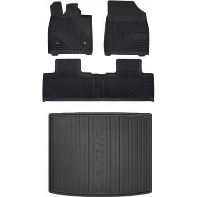FROGUM Line 77 DryZone – Automattenset met Kofferbakmat – Perfecte pasvorm – Geurloos TPE – Hoge beschermrand