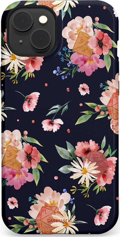 Casetastic Hoesje Geschikt voor Apple iPhone 15 Plus Magsafe - Stijlvolle Beschermende Duo-layer Case - Bloemenkracht met D20