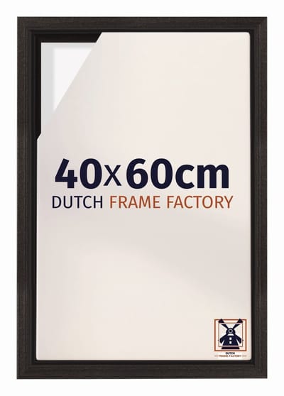 Baklijst 40x60 cm - Eiken Donker - Geschikt voor Canvasdoek - MDF Baklijst Lausanne
