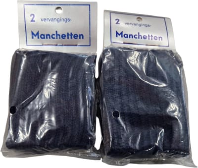 vervangings manchetten blauw 2stuks manchet boordstof