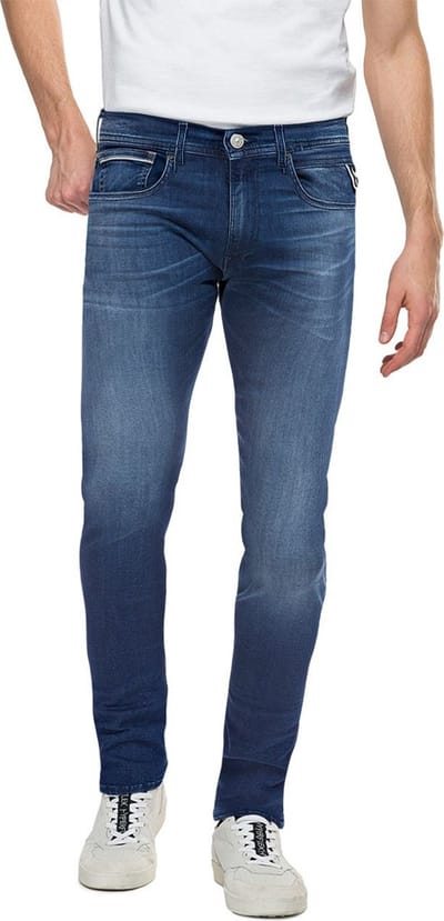 Replay Heren Jeans Broeken GROVER regular/straight Fit Blauw 29W / 30L Volwassenen
