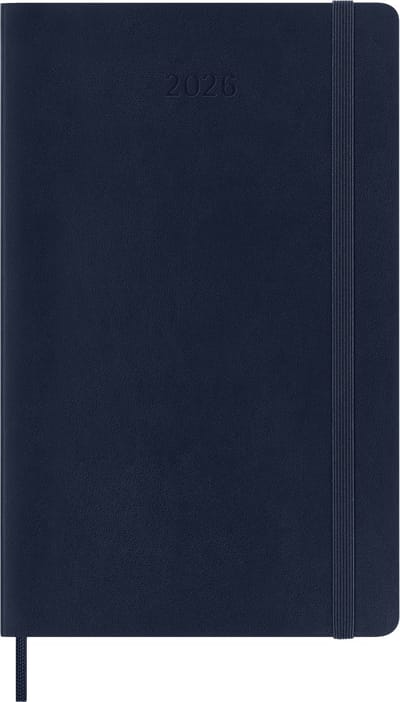 Moleskine 12 Maanden Agenda - 2027 - Dagelijks - Large - Zachte Kaft - Saffier Blauw