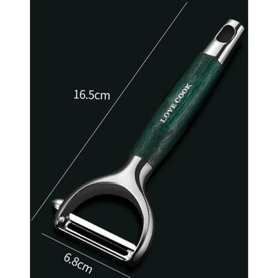 Roestvrijstalen Schiller, Ultra Scherpe Groenteschiller Houten Handvat Schiller Voor Aardappelen Wortel Rasp Keukenaccessoires black
