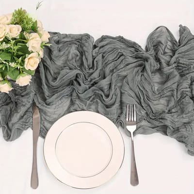 PolkaHome® 1 stuk grijs Kaasdoeken Tafelloper – Katoenen Kaas Doek Tafelkleed – Tafellopers Textiel & Tafelzeil 90x160 cm – Tafel Loper Kaas Doek, Kaasdoek (Grijs)