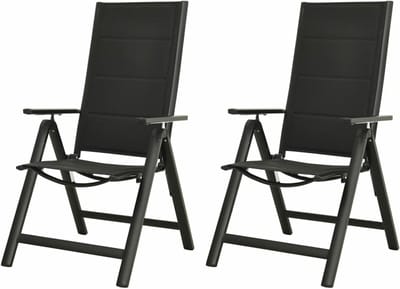Inklapbare tuinstoelen - Outdoor stoelen set - Ontspannen in de tuin - 7-voudig verstelbare rugleuning